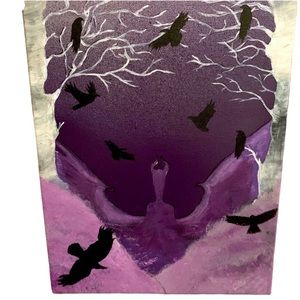 Maleficent In The Woods My Original Canvas Painting